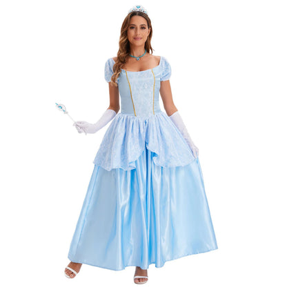 Fancy Cinderella Elsa Cosplay Halloween Dress