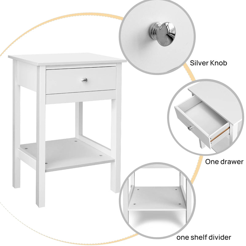 Bedroom Night Stand with Drawer