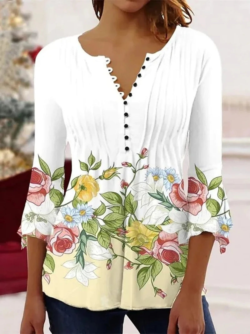 Temperament Long Sleeves Loose Elegant Shirt