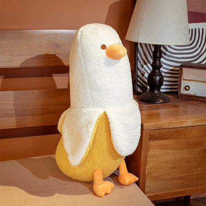 Cute banana duck plush toy