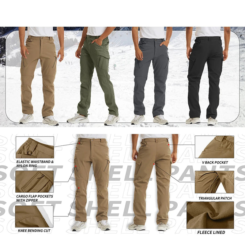 Winter Softshell Thermal Hiking Pants
