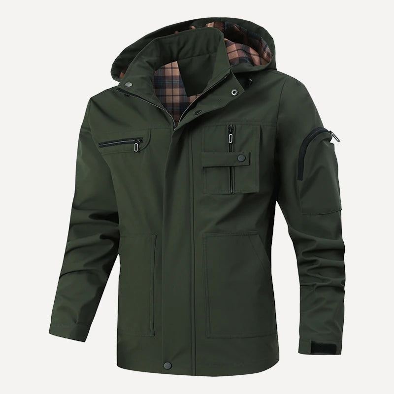 Breathable Windproof Zipper Long Sleeve Coat