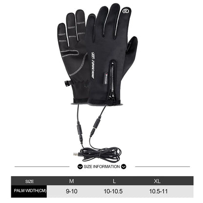 Usb touch screen anti-slip glove for cycling