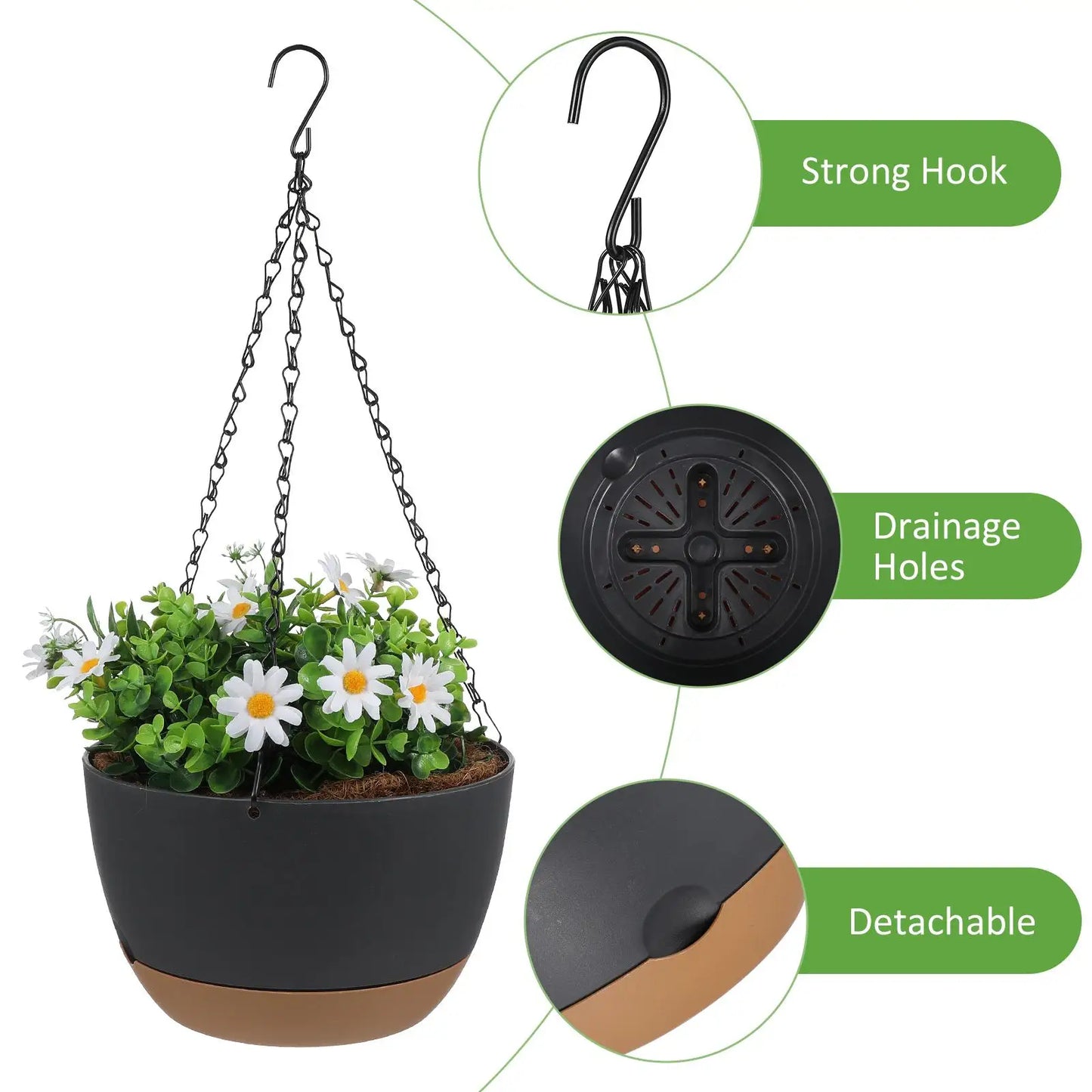 2 set flower hanging basket