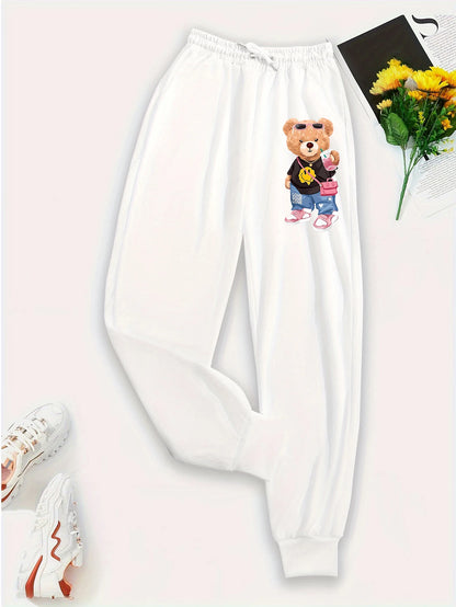 Loose fashion drawstring pockets sweatpants