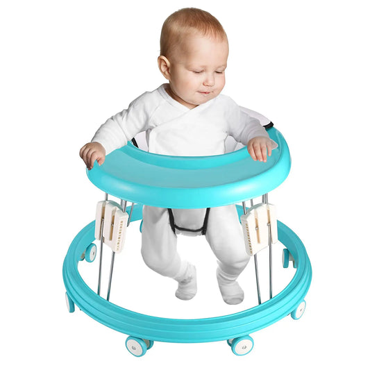 Upgraded anti-collision baby walker