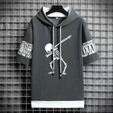Y2K Skull Graphic T-Shirt - Hip Hop Streetwear | East R Us