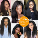 Kinky Straight 13x4 Lace Front Human Hair Wig