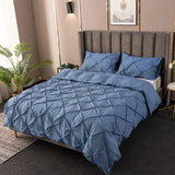 Soft and High Quality 3D Pinch Pleated Duvet Cover Set
