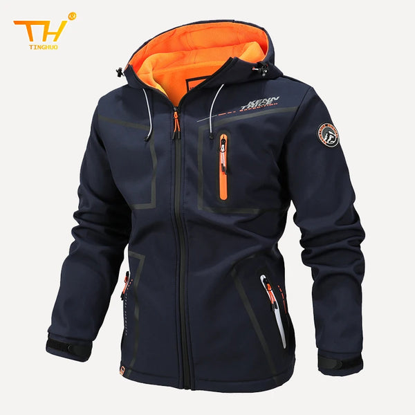 Men's Fleece Soft Shell Parker Coat