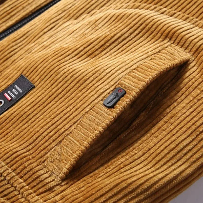 Men's warm winter corduroy jacket