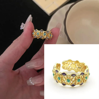 925 Sterling Silver Flower Ring