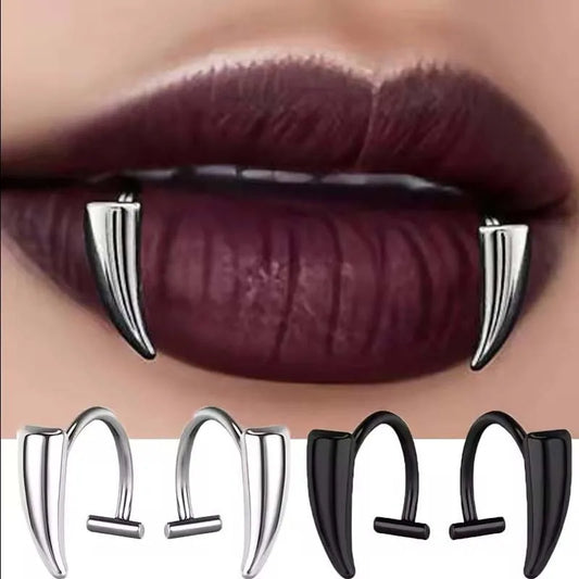 Stainless Steel Gothic Fake Body Piercing Halloween Jewelry