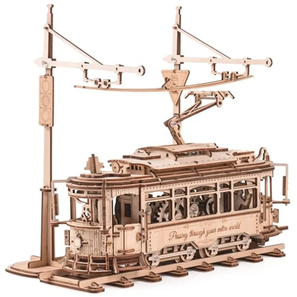 3D Wooden Puzzle Gear Drive Tram