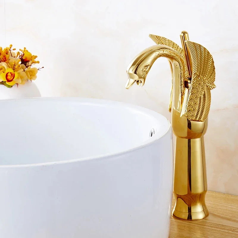 Single lever stream spout hot cold water mixer