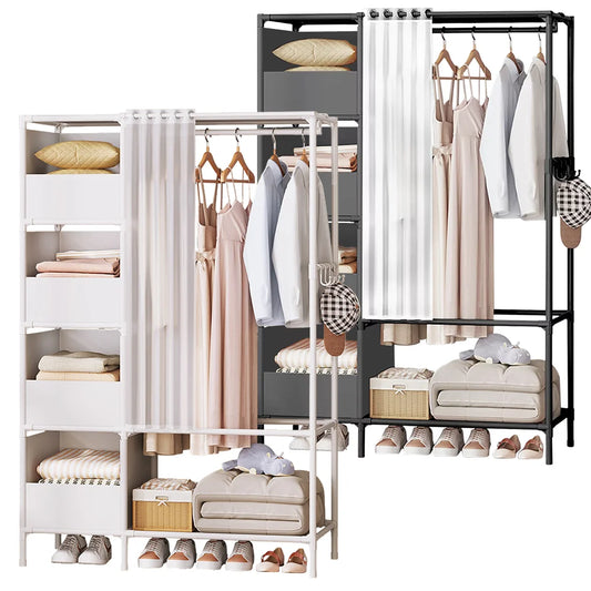 Floor-standing large capacity wardrobe