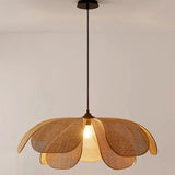 Weaving Petal Willow LED Chandelier Rattan Penant Lamp