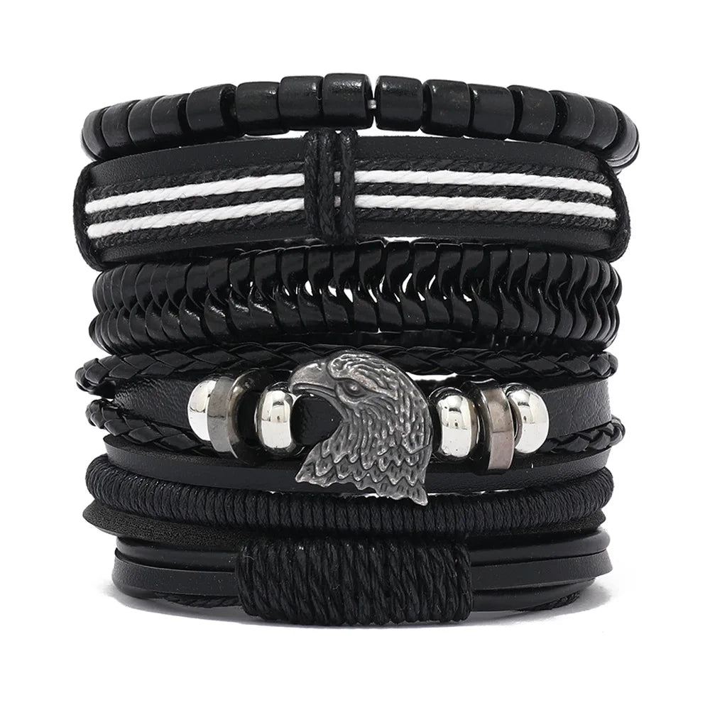 Fashion Multi-layer Beaded Leather Bracelet