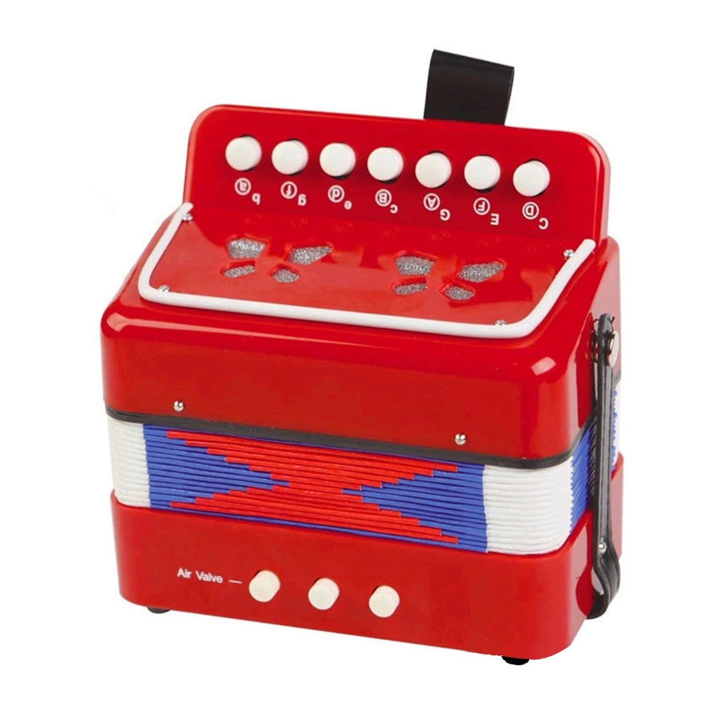 7 keys 2 bass small accordion educational musical instrument