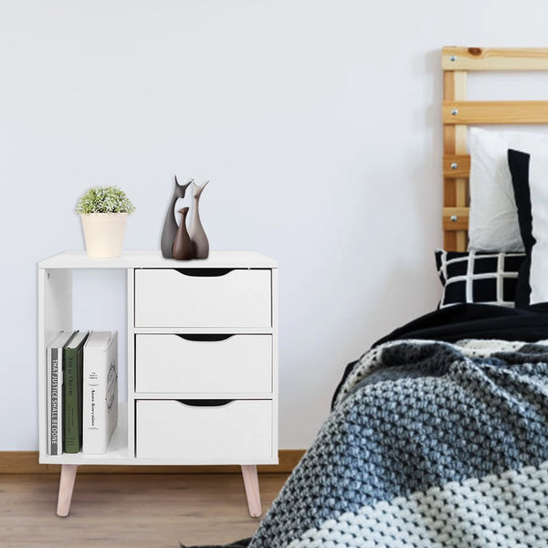 Night Stand Cabinet with Drawers