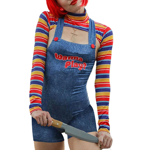 Chucky Doll Cosplay Costume Set