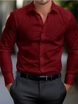 Comfortable Striped Soft Lapel Shirt