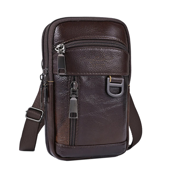 Genuine Leather Cowhide Vintage Belt Pouch