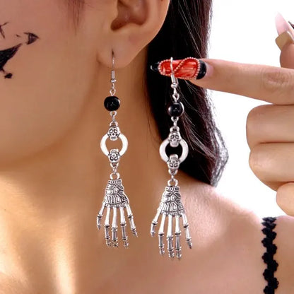 Gothic Vampire Bat Halloween Pendant Earring