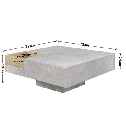 Side table with removable storage box
