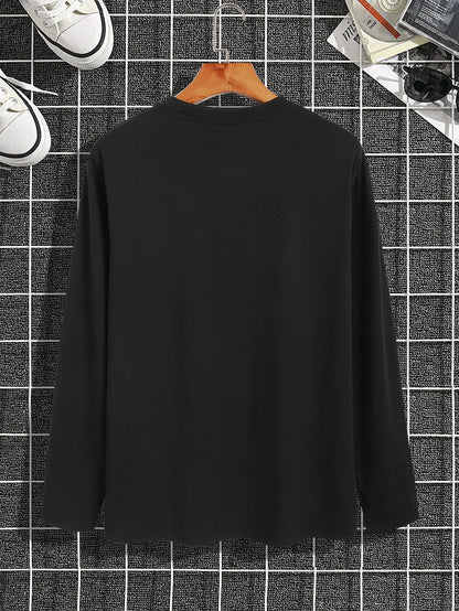 Trendy casual long-sleeved t-shirt