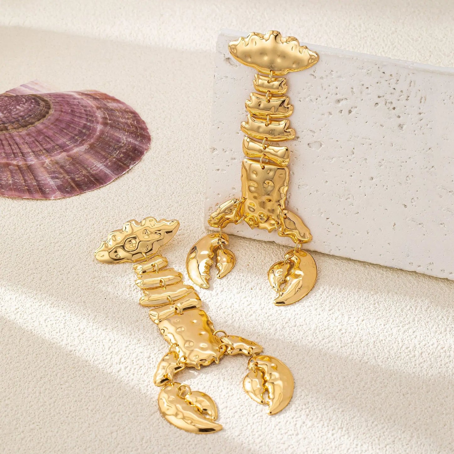 Creative Lobster Geometric Earrings