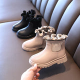 PU Leather Waterproof Winter Kid's Boots