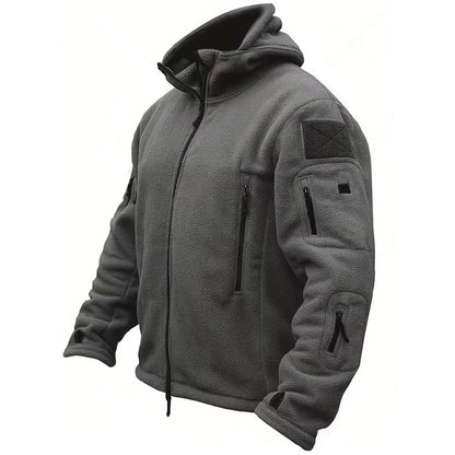 Winter thermal fleece tactical jacket