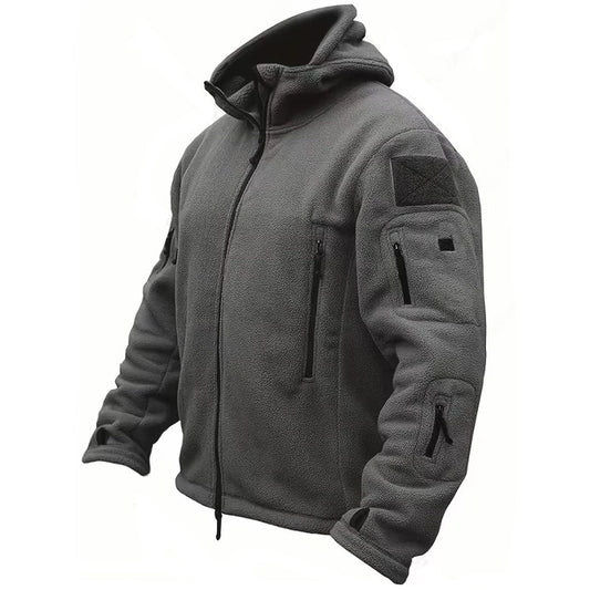 Winter thermal fleece tactical jacket