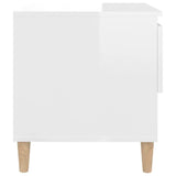 Modern High Gloss White Bedside Table