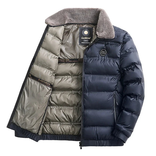 Quality turn-down collar male jacket