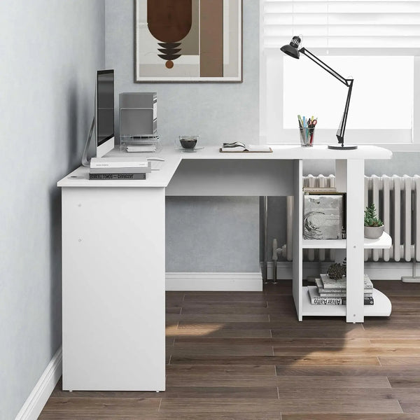 L-Shaped Computer Corner Desk