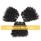 Short Curly Remy Human Hair Extensions