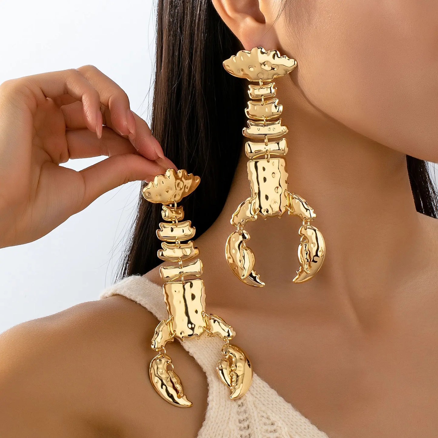 Creative Lobster Geometric Earrings