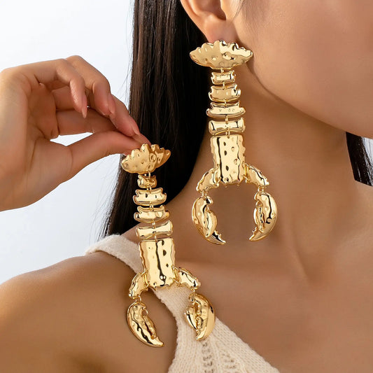 Creative Lobster Geometric Earrings