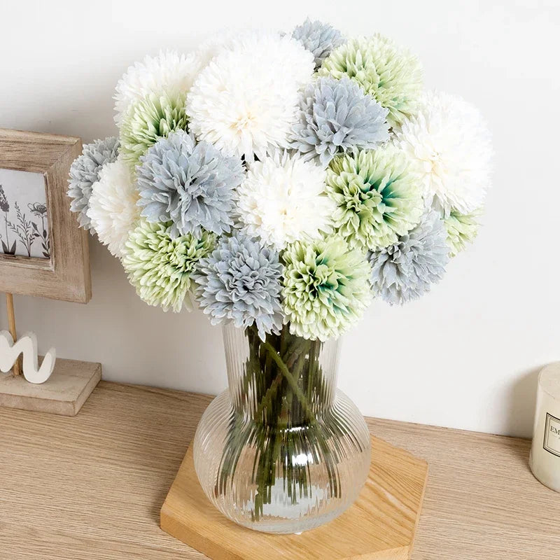 11pcs silk dandelion flower ball