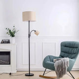 Floor Standing Lamp with Adjustable Head Light