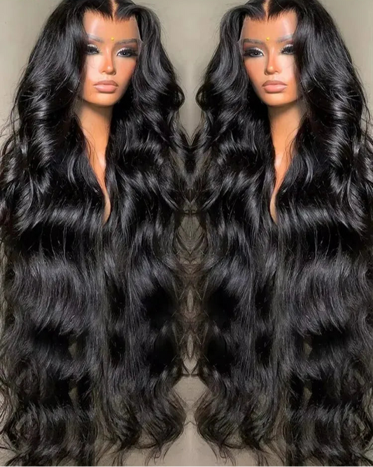 Body wave transparent 13x6 lace front human hair wigs