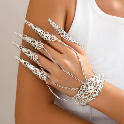 Creative Exaggerated Finger Wrist Chain Bracelets
