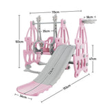 3 in 1 Kids Garden Climber Slide & Swing Set