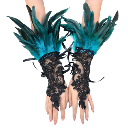 Halloween Party Fingerless Gloves