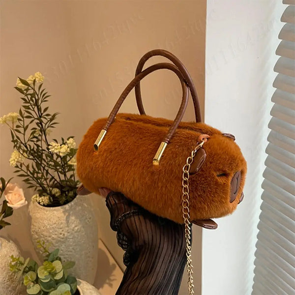 Cute Plush Crossbody Handbag