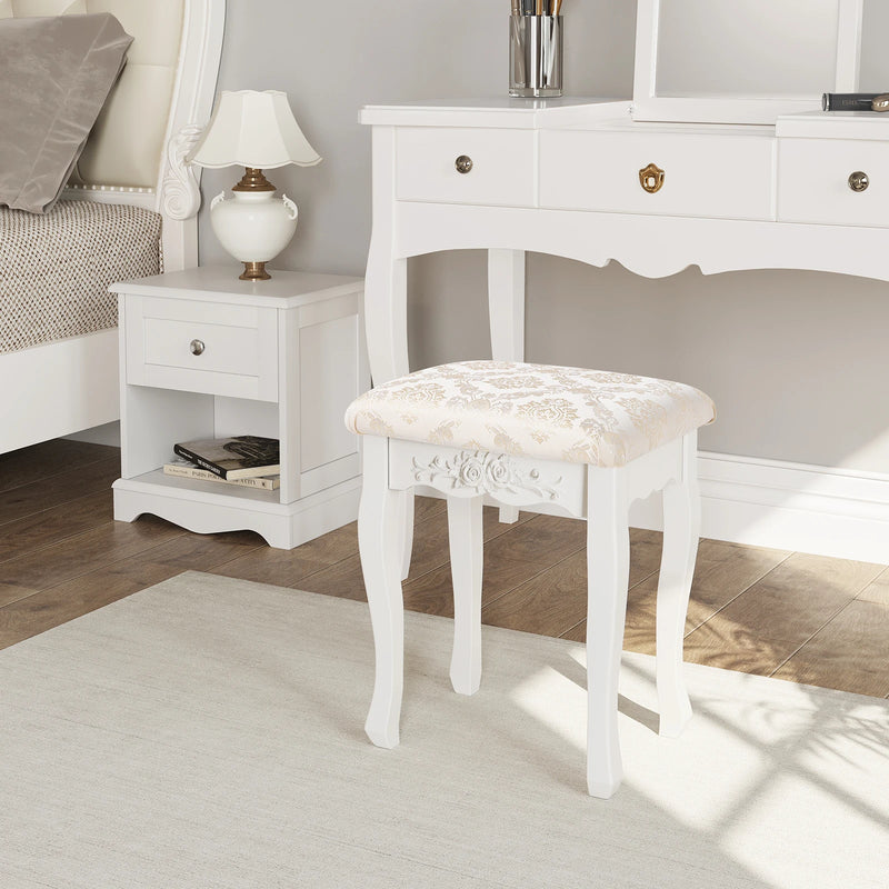 Lovely Bedroom Padded Dressing Table Stool