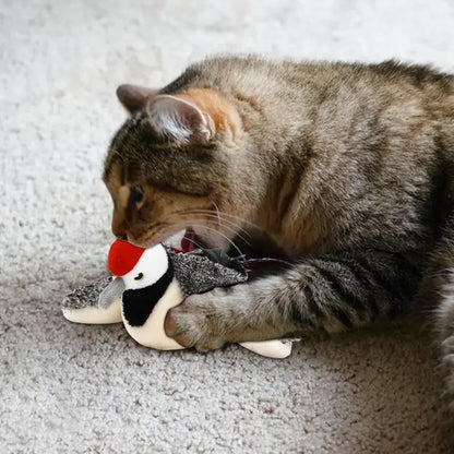 Woodpecker with sound rechargeable cat toy