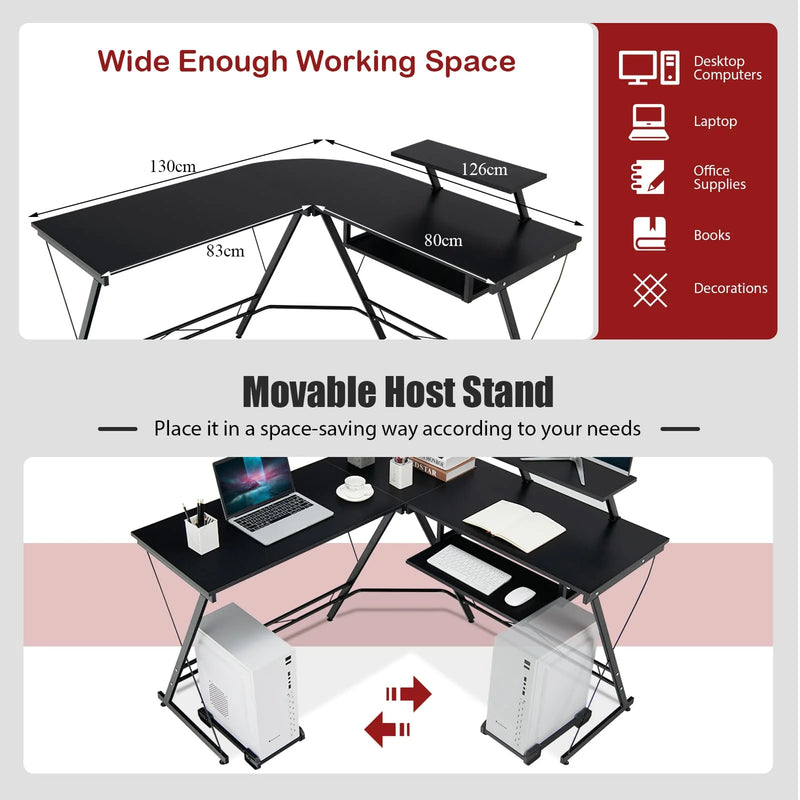 Workstation Movable Computer Desk